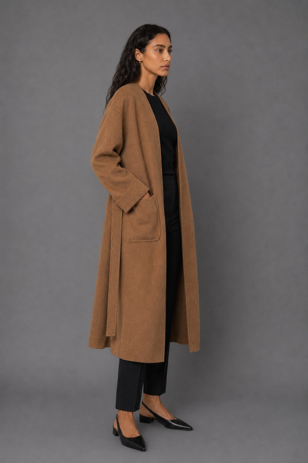 Coat — three-quarter